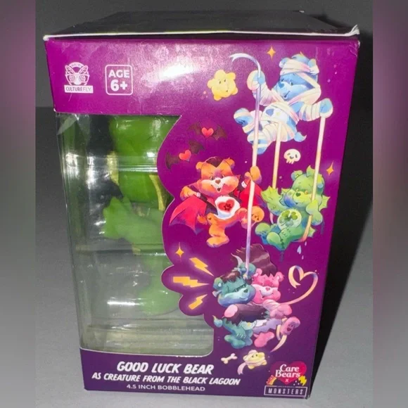 Care Bears Good Luck Bear as Creature from the Black Lagoon 4.5 inch Bobblehead - Picture 2 of 9
